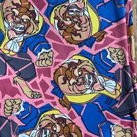 LuLaRoe Women’s One Size Disney Leggings • Beauty & The Beast Leisurewear NWOT - Picture 13 of 15